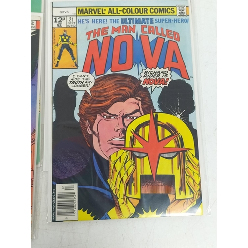 104 - Marvel Comics 1976 'The Man Called Nova' Nos 1-25. All Bagged and Boarded