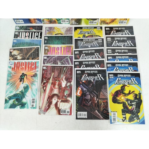 142 - DC Comics D.C.Justice 2005 Limited Run 1-12 Complete plus Marvel Punisher:Dark Reign 2009 Limited Ru... 