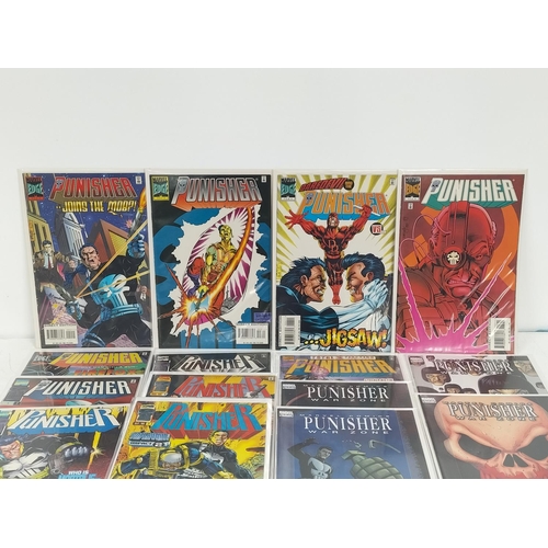 144 - Marvel Comics 2009 Punisher War Zone Nos 1-4 plus 1995 Punisher Joins the Mob Nos 2-12. Bagged and B... 