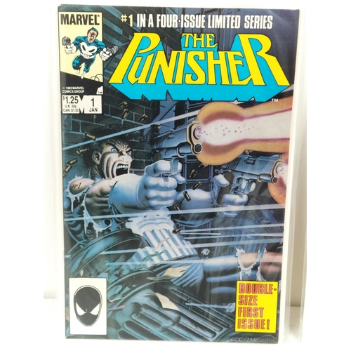 145 - Marvel Comics 1985 The Punisher Limited Run of 5, Complete. Bagged and Boarded.