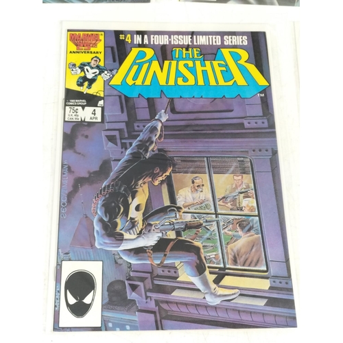 145 - Marvel Comics 1985 The Punisher Limited Run of 5, Complete. Bagged and Boarded.