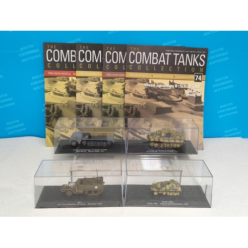 Cased DeAgostini The Combat Tanks Collection 1:72 Scale Vehicles with ...