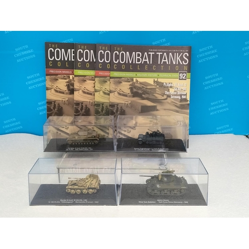 Cased DeAgostini The Combat Tanks Collection 1:72 Scale Vehicles with ...
