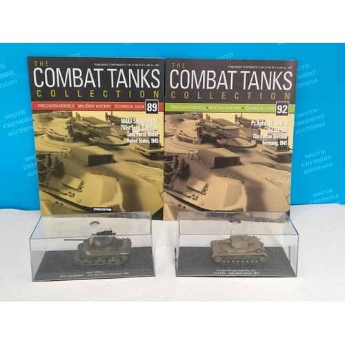 Cased DeAgostini The Combat Tanks Collection 1:72 Scale Vehicles with ...