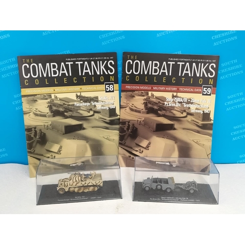 Cased DeAgostini The Combat Tanks Collection 1:72 Scale Vehicles with ...