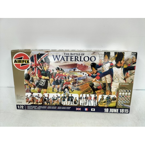135A - Boxed AIRFIX 1:72 Scale A50048 'Battle of Waterloo 18 June 1815' Model Kit. Box Opened, Contents Sea... 