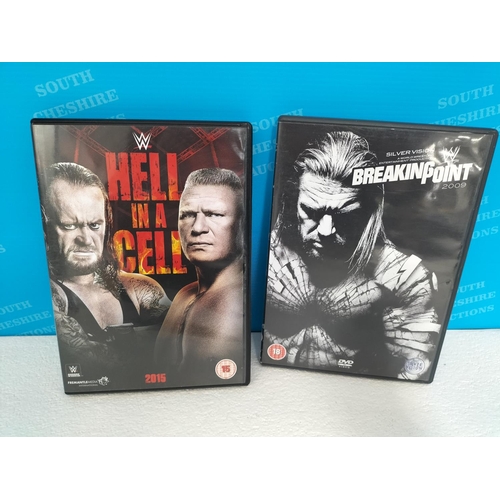 15A - Collection of 14 x Wrestling Annuals (13 x WWE 2009 - 2013 and 1 x ITV Wrestling), Posters (2), Boxe... 