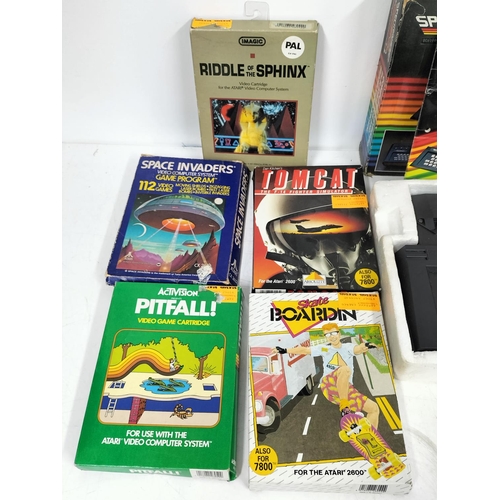 30A - ATARI 2600 Gaming System (Powers Up), Spectravideo Compumate Keyboard and a Wide Variety of Games to... 