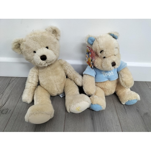 125A - Collection of Teddy Bears to include Pooh Bears (3, Harrods 'Superman' Bear, 2012 Bents Bear plus Ha... 