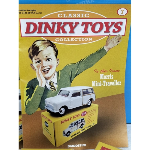 40A - 8 x Dinky Toys Morris Mini Travellers with Magazines.