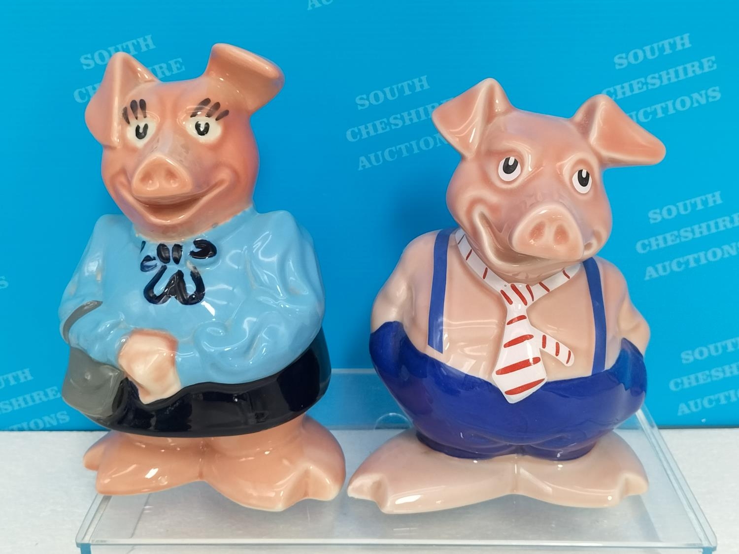 Set of 5 Wade Nat West Pig Money Boxes with Original Stoppers. Tallest ...