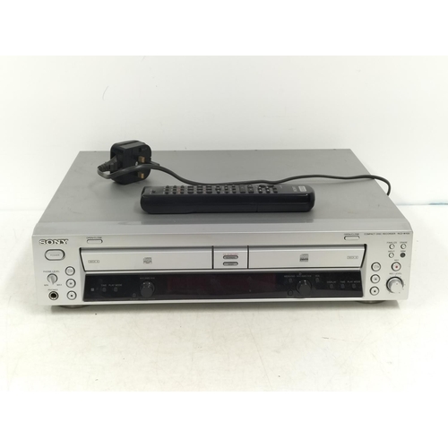 Sony RCD-W100 Compact Disc Player & CD Recordable/Rewritable Twin Disc ...