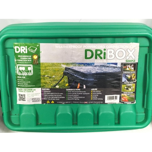 3 x Dri Box Weatherproof Power Cord Connection Boxes. 12cm High, 35cm x ...