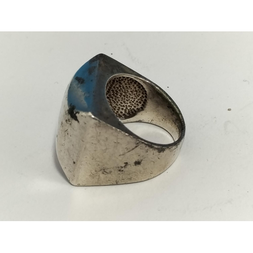 121 - Modern Silver 925 Rings (2) Size K and Size N. Weight 18 Grams.