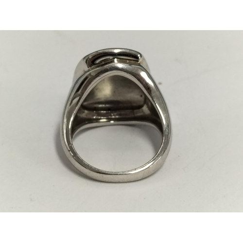 121 - Modern Silver 925 Rings (2) Size K and Size N. Weight 18 Grams.