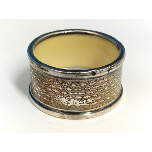 122 - Silver Hallmarked Napkin Rings (2), 36.5 Grams.