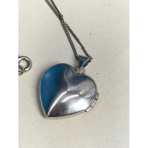 123 - Silver 925 Locket on 16