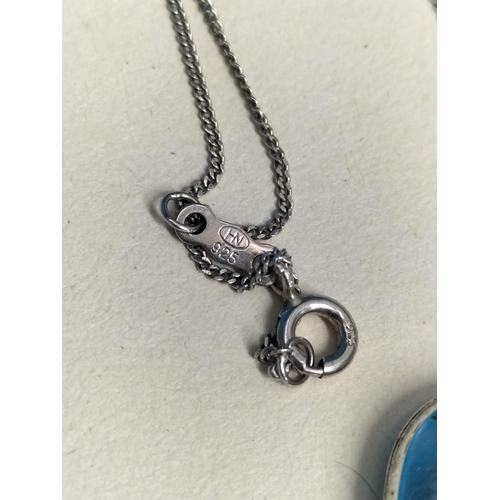 123 - Silver 925 Locket on 16