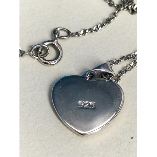 123 - Silver 925 Locket on 16