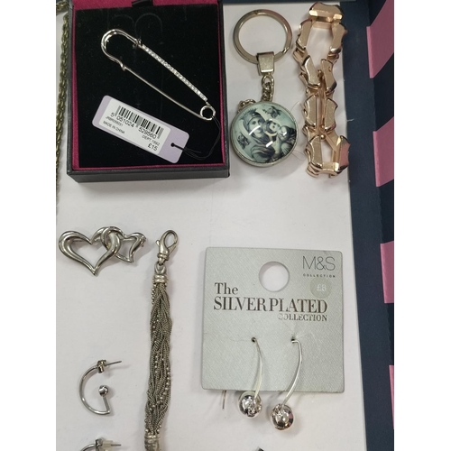 134 - Collection of Mixed Costume Jewellery to include 3 Pairs of Silver 925 Earrings.