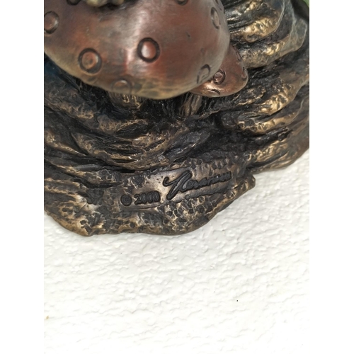 254 - Veronese Designs Cold Cast Bronze Resin Fairy Figure. 28cm High.