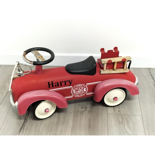 255 - Retro Style Sit on Fire Engine. 35cm High x 70cm.