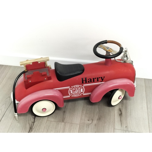 255 - Retro Style Sit on Fire Engine. 35cm High x 70cm.