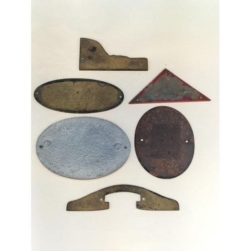 256 - Collection of Metal Canal Related Plaques (6) to include Staffs & Worcs (3), Nantwich, Chesterfield ... 