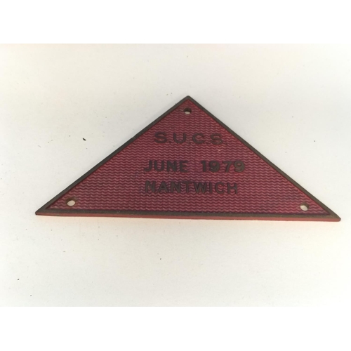 256 - Collection of Metal Canal Related Plaques (6) to include Staffs & Worcs (3), Nantwich, Chesterfield ... 