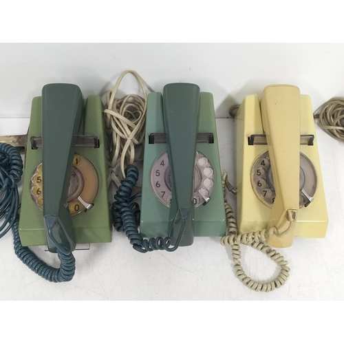 258 - Collection of Vintage 1960's Telephones plus a 1980's British Telecom Freeway Cordless Phone. All Un... 