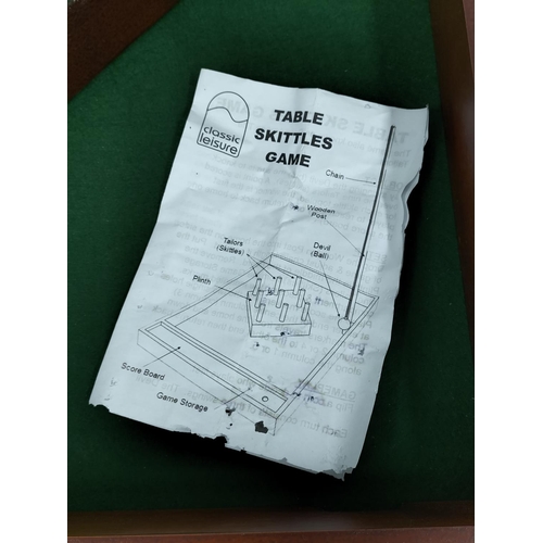 278 - Table/Bar Skittles. Table 80cm x 60cm. Collection Only.