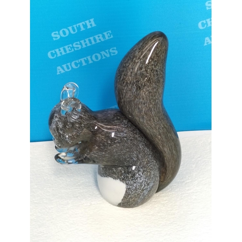 279 - Langham Glass Figure of a Squirrel. 13cm High.