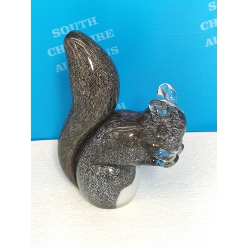 279 - Langham Glass Figure of a Squirrel. 13cm High.