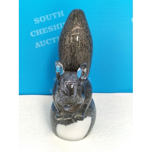 279 - Langham Glass Figure of a Squirrel. 13cm High.