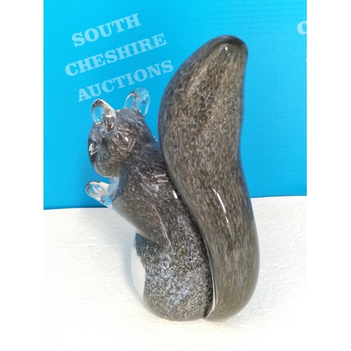 279 - Langham Glass Figure of a Squirrel. 13cm High.