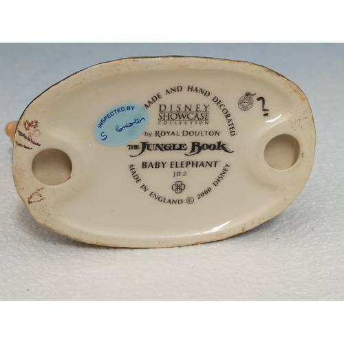 28 - Boxed Royal Doulton Disney Showcase Collection Jungle Book 'Baby Elephant' Figure JB2. 8cm High, 11c... 