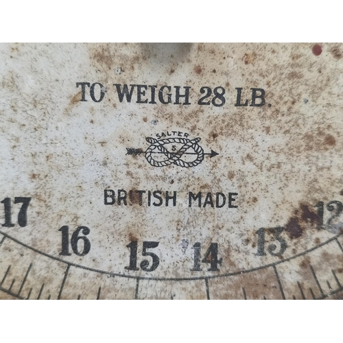 290 - Set of Vintage Household Scales No 46. Weighs Up to 28lb. 31cm High, 19cm Diameter.