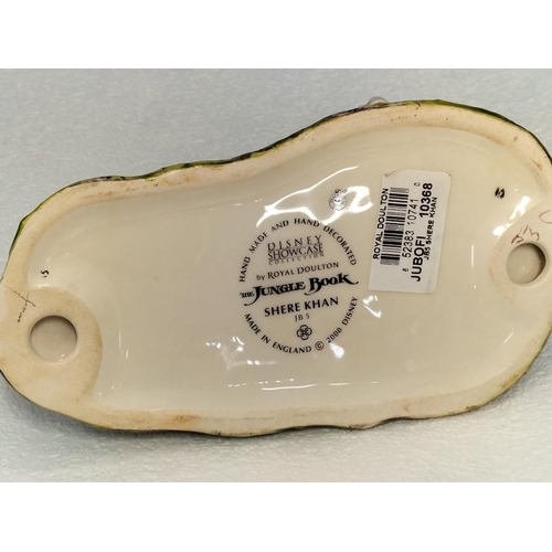 30 - Boxed Royal Doulton Disney Showcase Collection Jungle Book 'Shere Khan' JB5. 9cm High x 18cm.