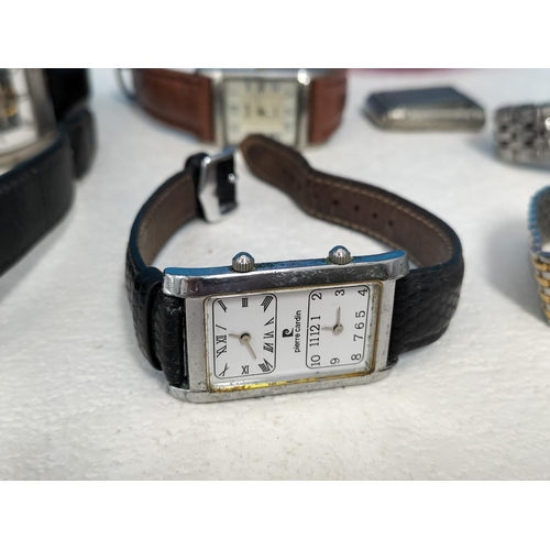 310 - Purple Glass Bowl with a Quantity of Watches for Spares/Repair. Bowl 6cm High, 20cm Diameter.