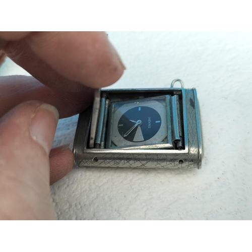 310 - Purple Glass Bowl with a Quantity of Watches for Spares/Repair. Bowl 6cm High, 20cm Diameter.