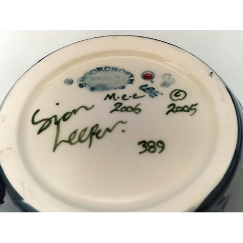 33 - Boxed Moorcroft Collectors Club 'Arctic Tundra' 16cm Lidded Ginger Jar by Sian Leeper 2006. Red Dot