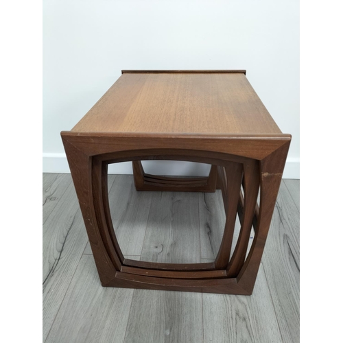35 - Mid Century G Plan Nest of 3 Tables. Largest 50cm High, 54cm x 44cm. Collection Only.