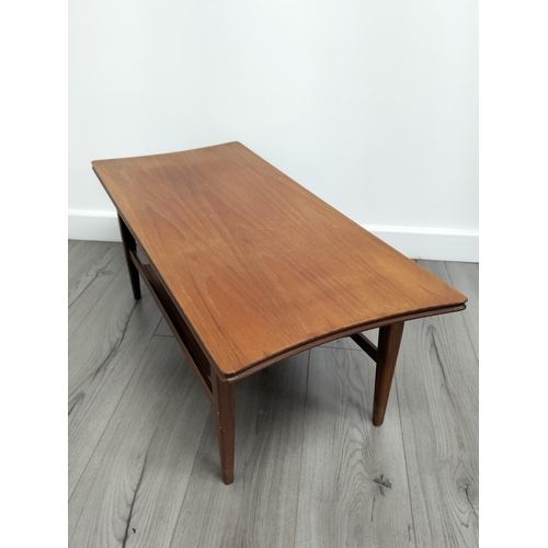 51 - Mid Century Richard Hornby Teak Coffee Table. 36cm High, 91cm x 41cm. Collection Only.