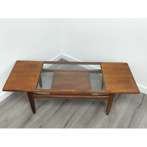 58 - Mid Century Victor Wilkins for G Plan Fresco Coffee Table. 42cm High, 150cm x 50cm. Collection Only.