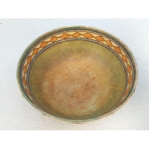 60 - Bursley Ware Charlotte Rhead Tubelined Rectangular Trinket Box (6.5cm High, 12.5cm x 9cm) A/F to Cor... 