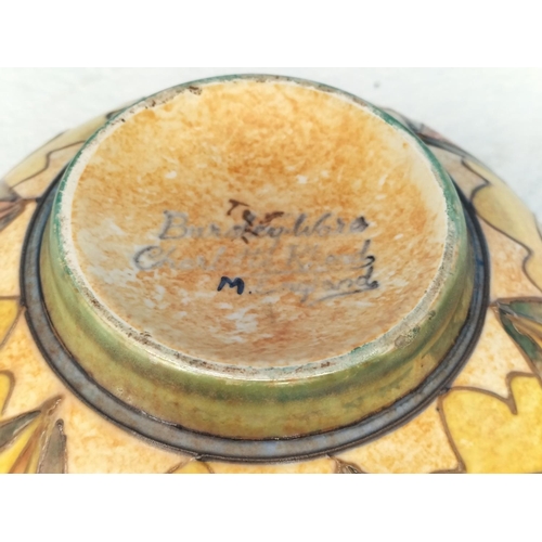 60 - Bursley Ware Charlotte Rhead Tubelined Rectangular Trinket Box (6.5cm High, 12.5cm x 9cm) A/F to Cor... 