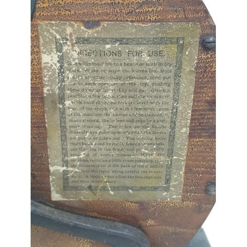 55 - Victorian Crowden & Garrod Ltd 'The London Knife Cleaner'. 39cm High, 36cm Diameter.