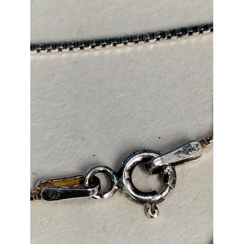 143 - Boxed Robinson's Whitby Jet Pendant on 18