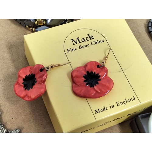 156 - Collection of Mixed Costume Jewellery to include 12 x Heamitite Necklaces and 3 x Bracelets, Silver ... 