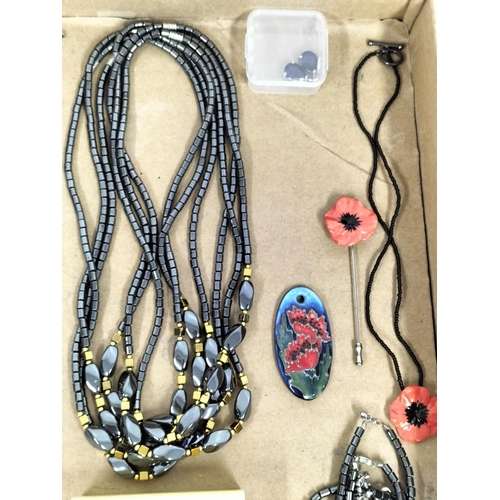 156 - Collection of Mixed Costume Jewellery to include 12 x Heamitite Necklaces and 3 x Bracelets, Silver ... 